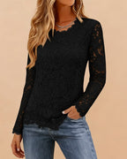 Holly | Basic Long Sleeve Lace Top