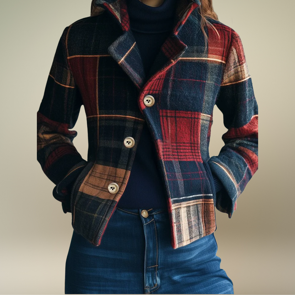 Natalie | Classic Plaid Jacket